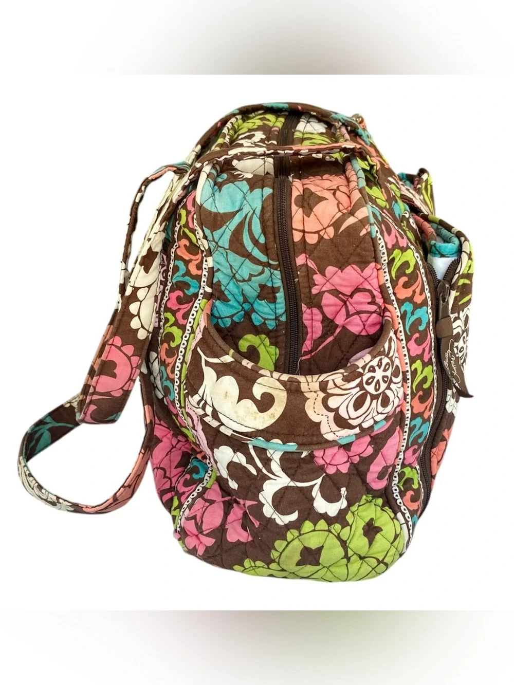 VERA BRADLEY Diaper Bag Tote Changing Pad Pockets